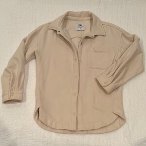 Athleta Girls Beige Shacket Top